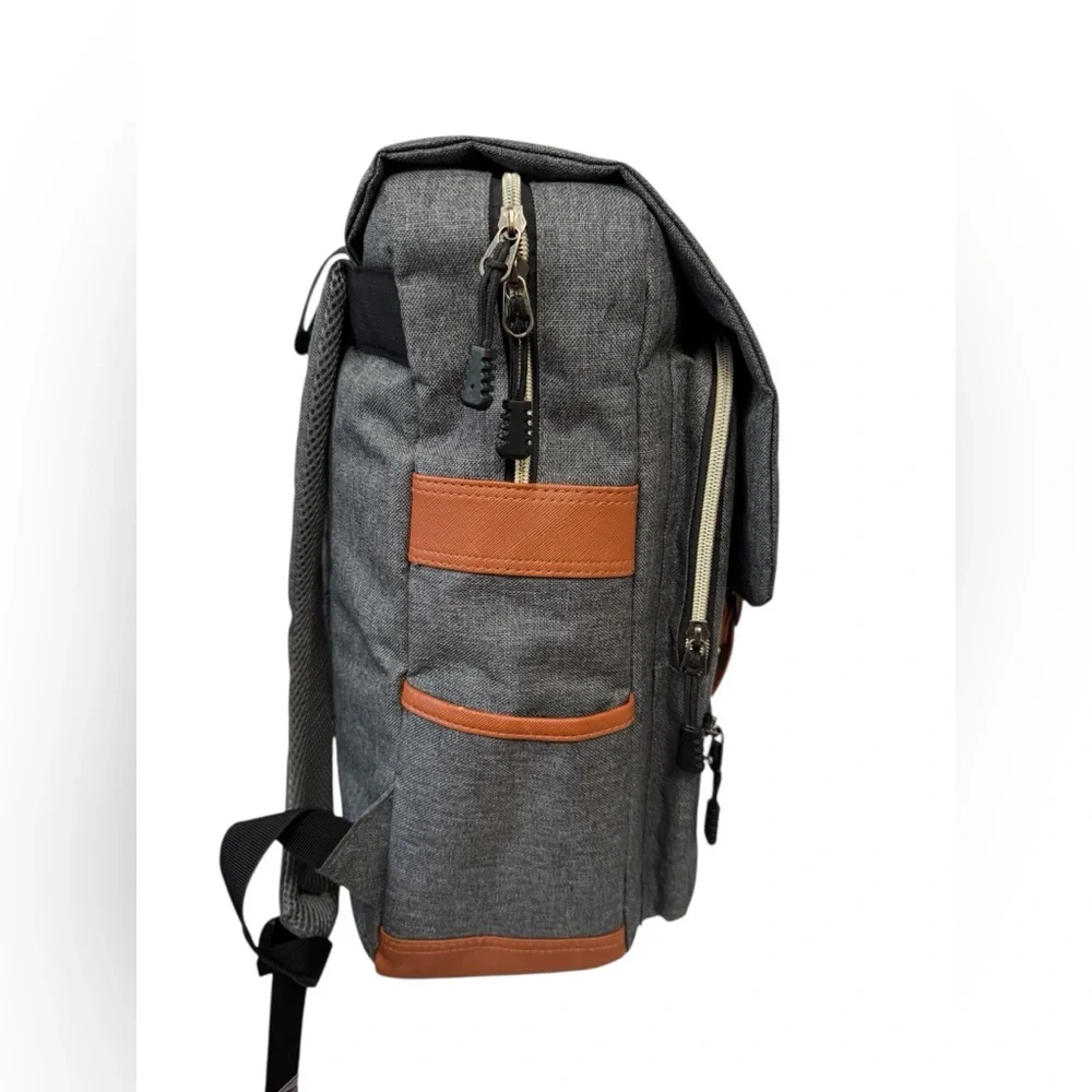 Modoker 15'' Vintage Laptop Backpack with USB‎ Charging Port